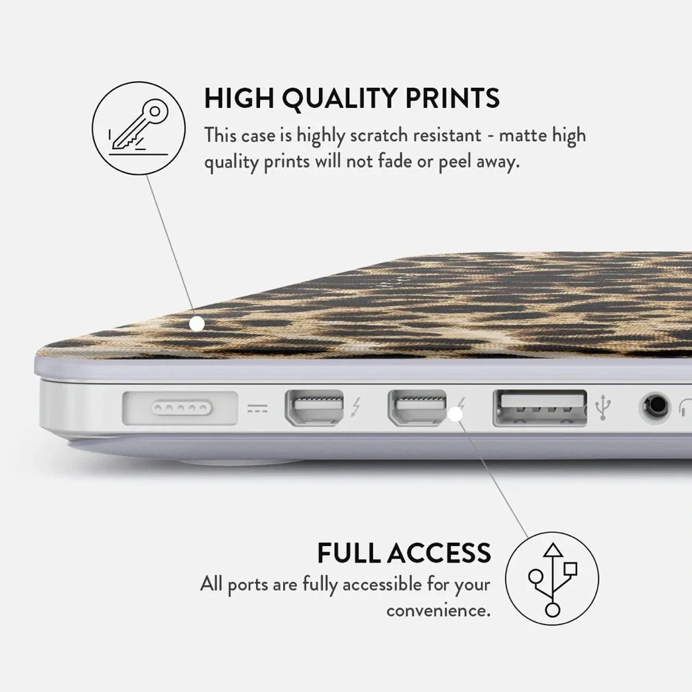 BURGA Leopard Print Laptop Case NEW MacBook Air 13inch